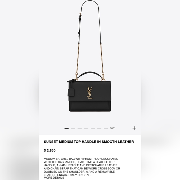 YSL sunset medium top handle bag - Picture 2 of 16